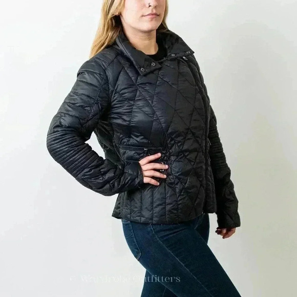 BEBE Black Quilted Jacket - Picture 4 of 9